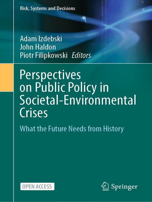 Title details for Perspectives on Public Policy in Societal-Environmental Crises by Adam Izdebski - Wait list